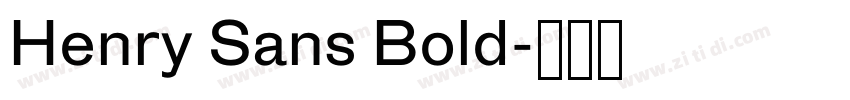 Henry Sans Bold字体转换
